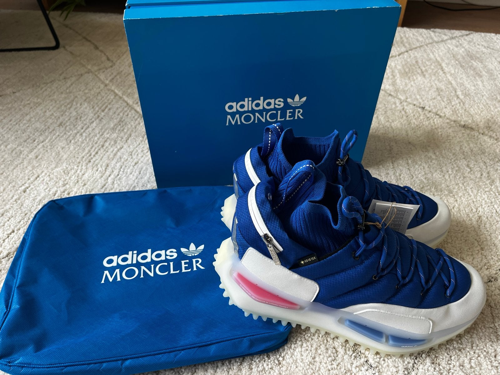 Moncler x adidas NMD Sneakers, Blauw, Nieuw, Ophalen of Verzenden, Sneakers of Gympen
