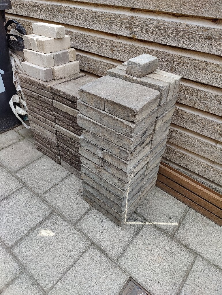 Betontegels (gratis), Tuin en Terras, Tegels en Klinkers, Ophalen, Gebruikt, Beton, Terrastegels