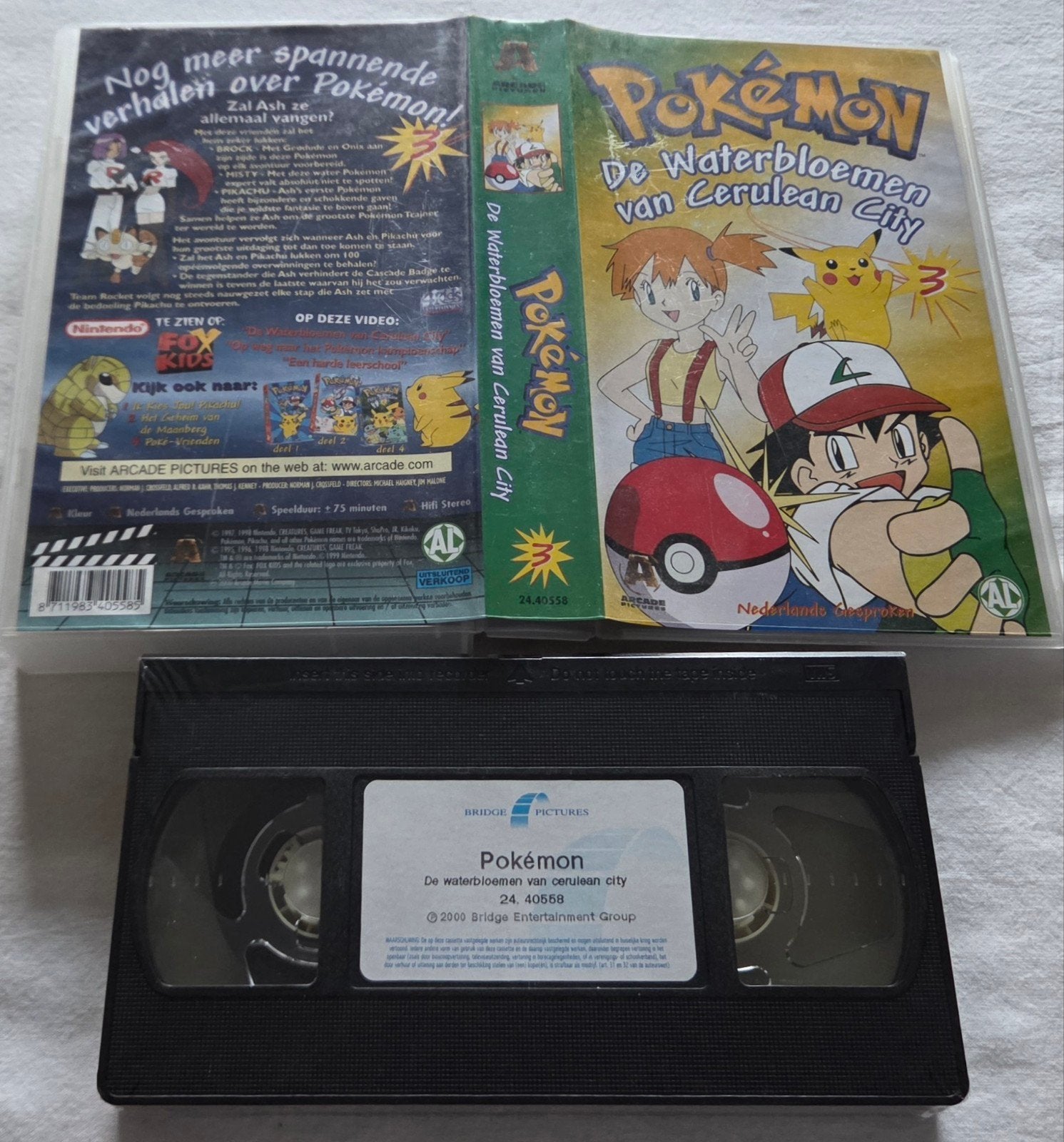 Pokemon De Waterbloemen Van Cerulean City Sealed Cartoon, Cd's en Dvd's, VHS | Kinderen en Jeugd, Alle leeftijden, Ophalen of Verzenden