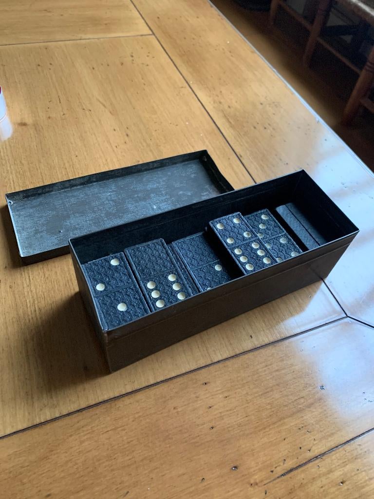 Dominostenen spel hout, Ophalen of Verzenden