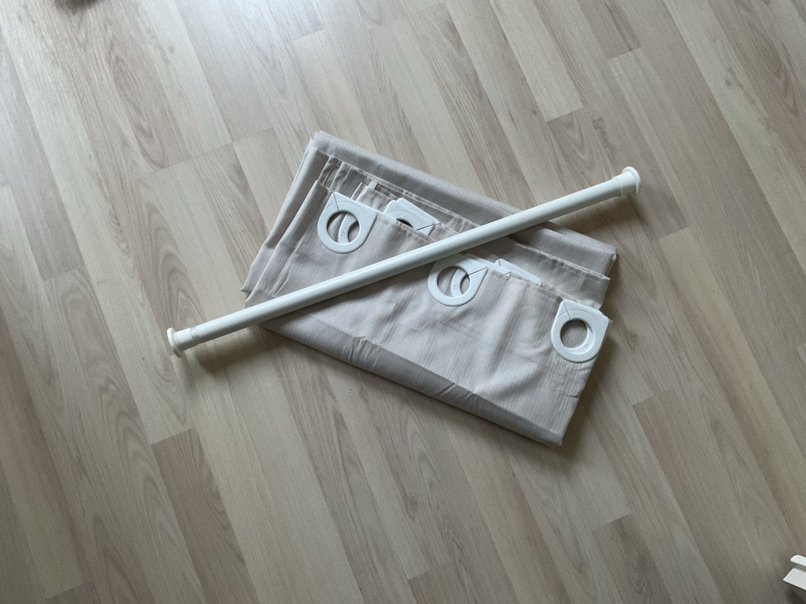 Nieuw beige Senseo Douchegordijn met uitrekbare  stang -, Overige merken, Beige, 180 cm, Nieuw