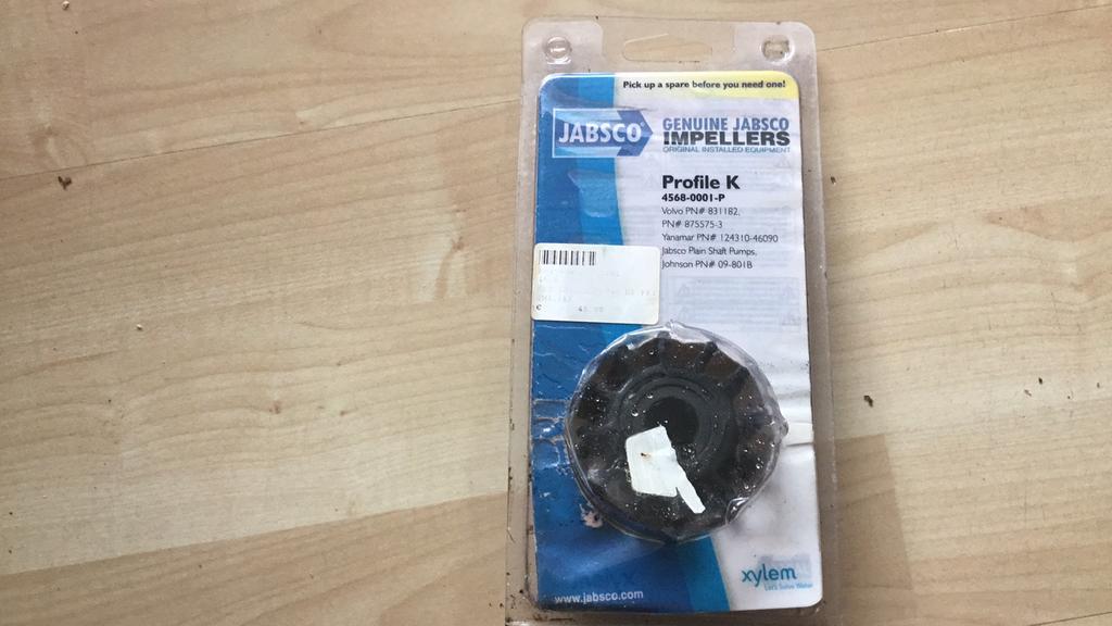 Impellor jabco, Watersport en Boten, Accessoires en Onderhoud, Ophalen, Nieuw, Motor en Techniek