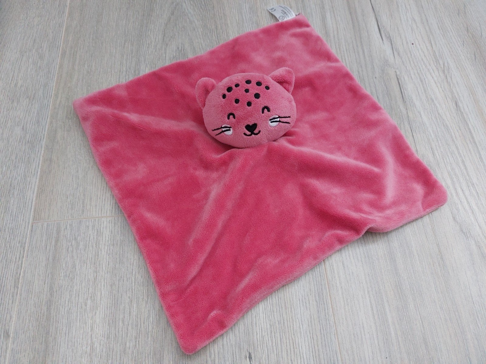 Knuffel knuffeldoekje Kruidvat poes tijger roze L2434, Ophalen of Verzenden, Zo goed als nieuw