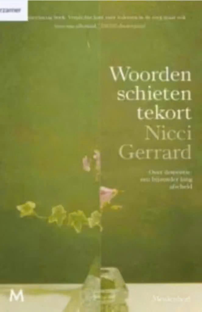 Woorden schieten tekort (Nicci Gerrard), Ophalen of Verzenden, Zo goed als nieuw