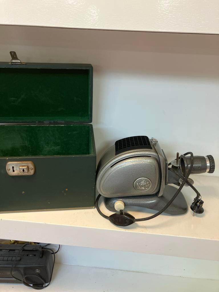 Vintage Noris Dia Projector met Koffer -, Ophalen of Verzenden, Gebruikt