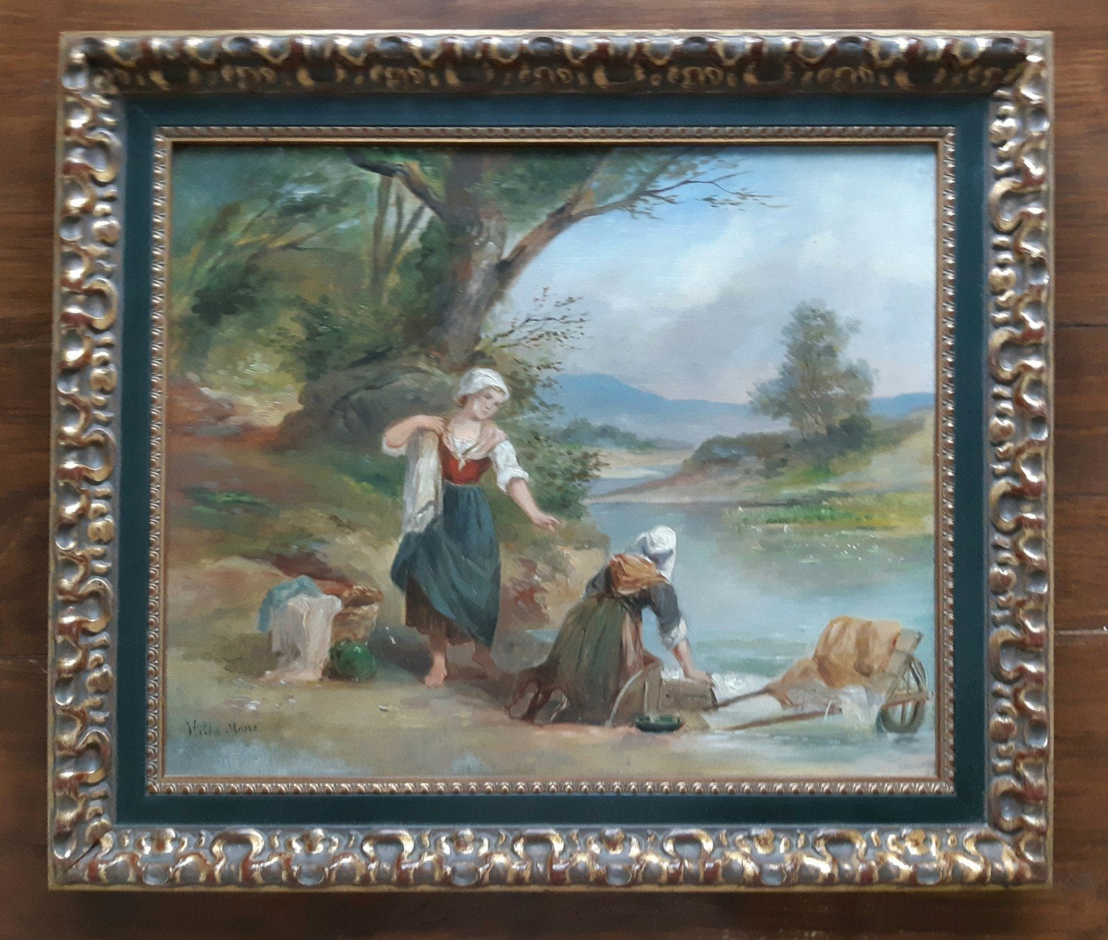 Olieverf op doek ca.1900 Gesigneerd, Ophalen of Verzenden