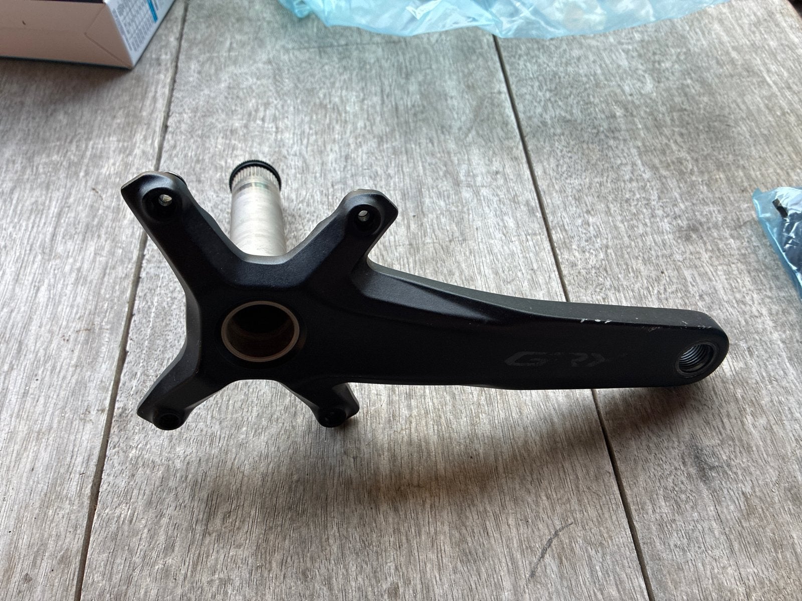 Shimano GRX FC-RX600 Crank rechts- 175 mm, Fietsen en Brommers, Fietsonderdelen, Crankstel of Pedalen, Gebruikt, Verzenden, Gravelbike
