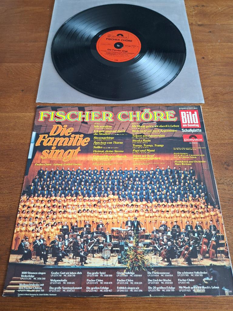 Lp fisher chore ,die familie singt, Cd's en Dvd's, Vinyl | Pop, Ophalen of Verzenden, 1970 - 1979, Zo goed als nieuw, 12 inch
