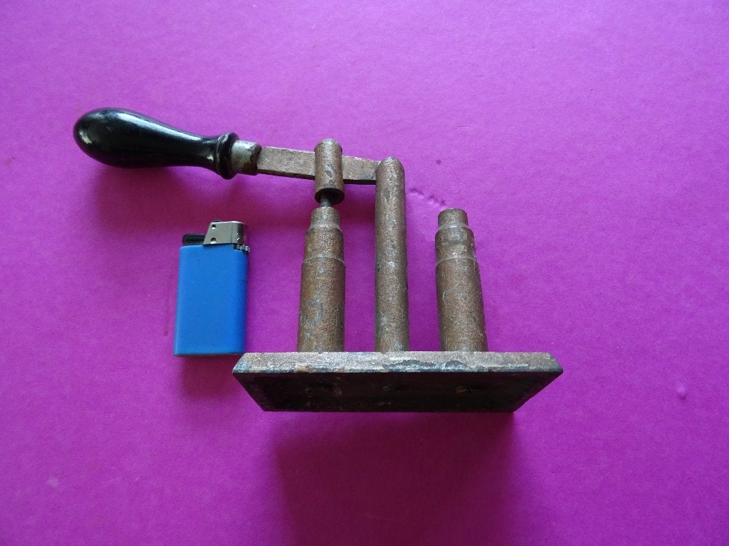 antiek gereedschap voor maken van kogels  pistool revolver, Antiek en Kunst, Ophalen of Verzenden