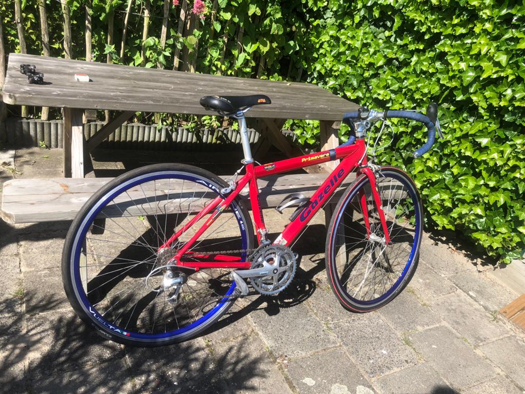 Gazelle Primavera racefiets rood, Fietsen en Brommers, Ophalen, Zo goed als nieuw, Aluminium, 24 inch of meer