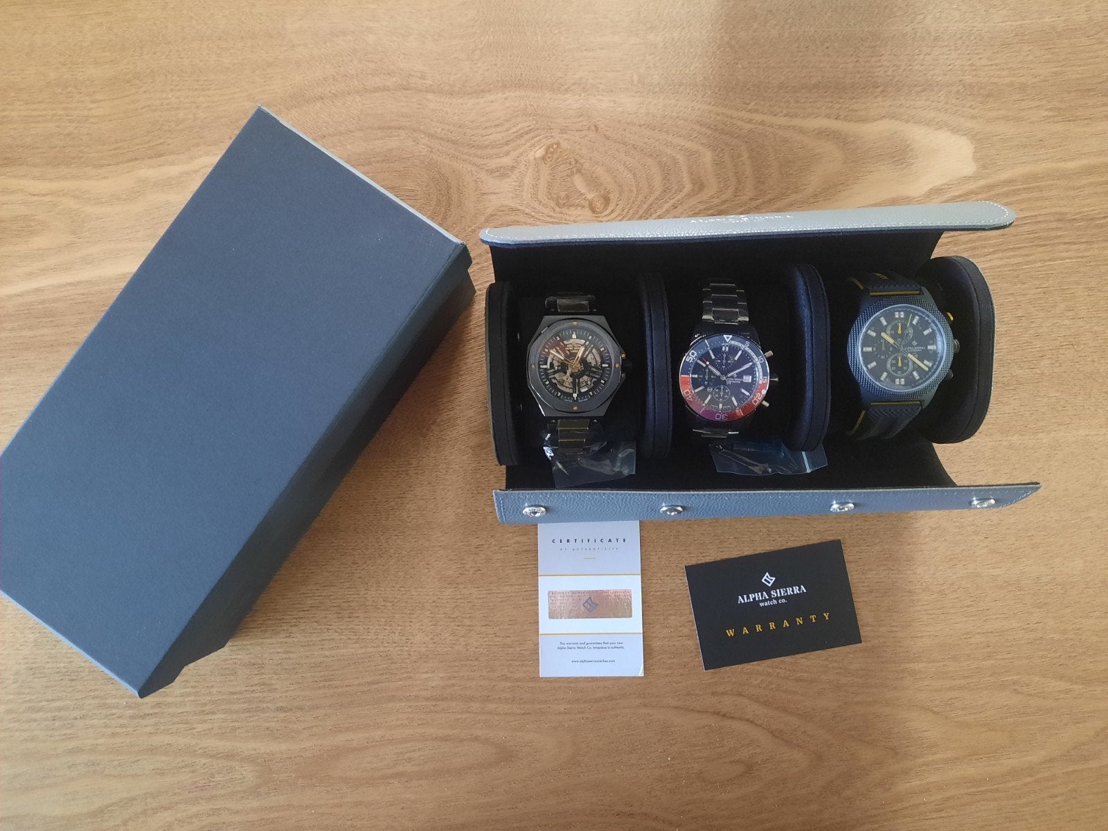 Alpha Sierra Horloges Set - 3 Stuks in Luxe Etui, Ophalen, Nieuw, Overige merken