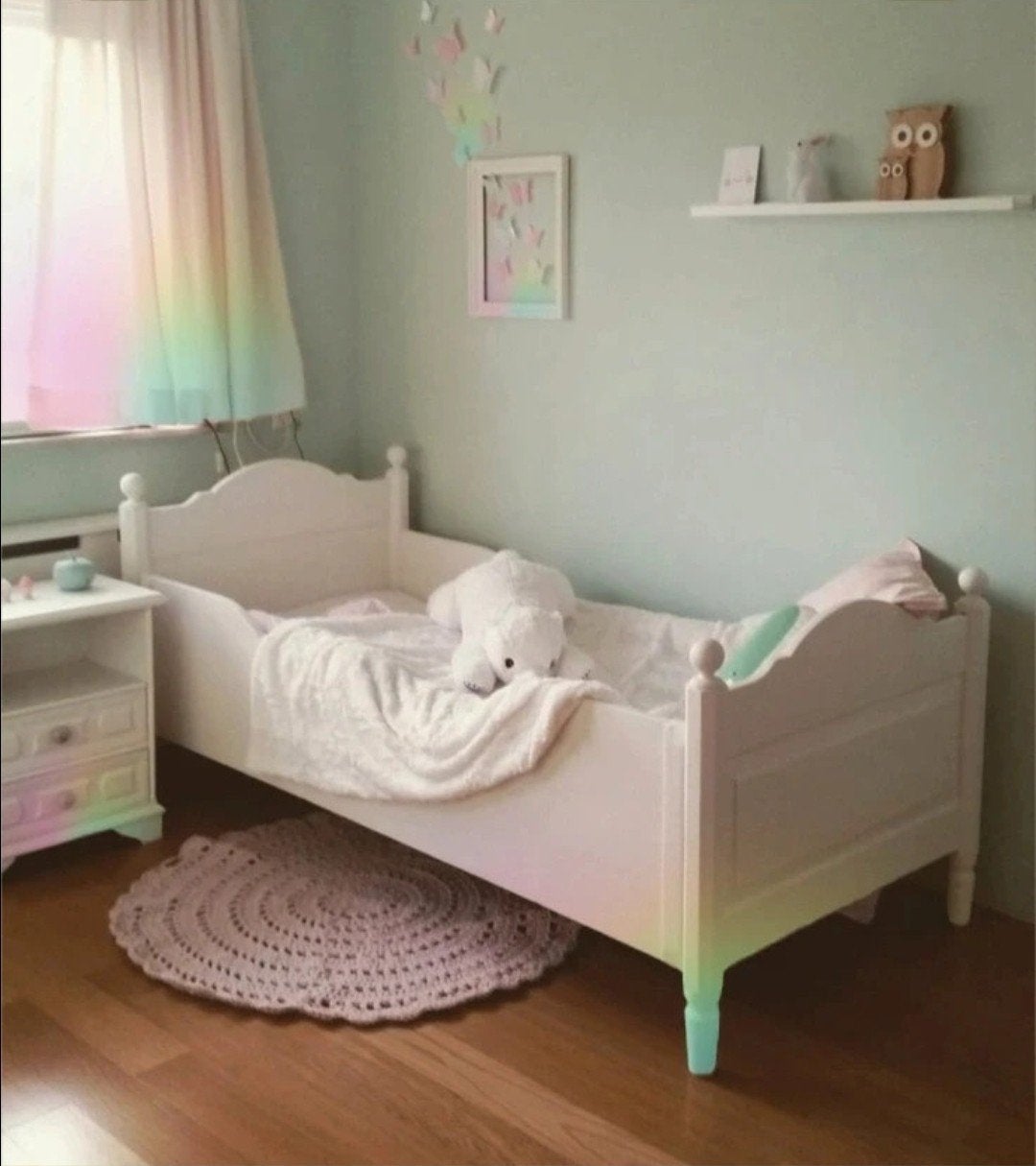 Mooie kinderkamer (bed+garderobekast), 85 tot 100 cm, Gebruikt, 180 cm of meer, Ophalen