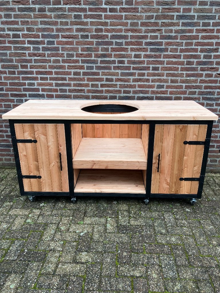 douglas buitenkeuken met gat voor bbq 60 cm, Tuin en Terras, Buitenkeukens, Ophalen, Houtskool, Nieuw, Het Sloophout Atelier
