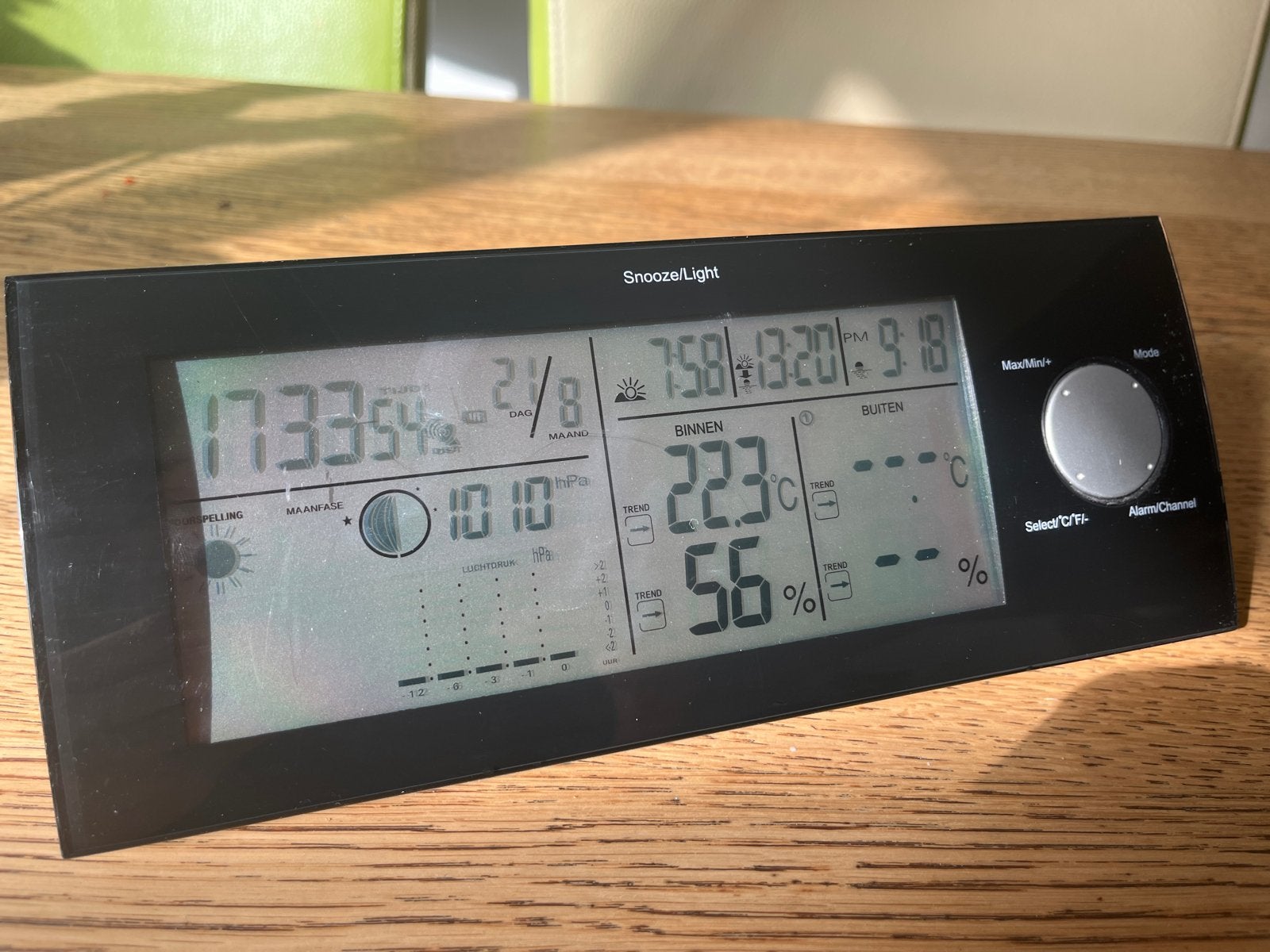 Digitaal uitgebreid weerstation, Audio, Tv en Foto, Weerstations en Barometers, Ophalen of Verzenden, Gebruikt, Weerstation