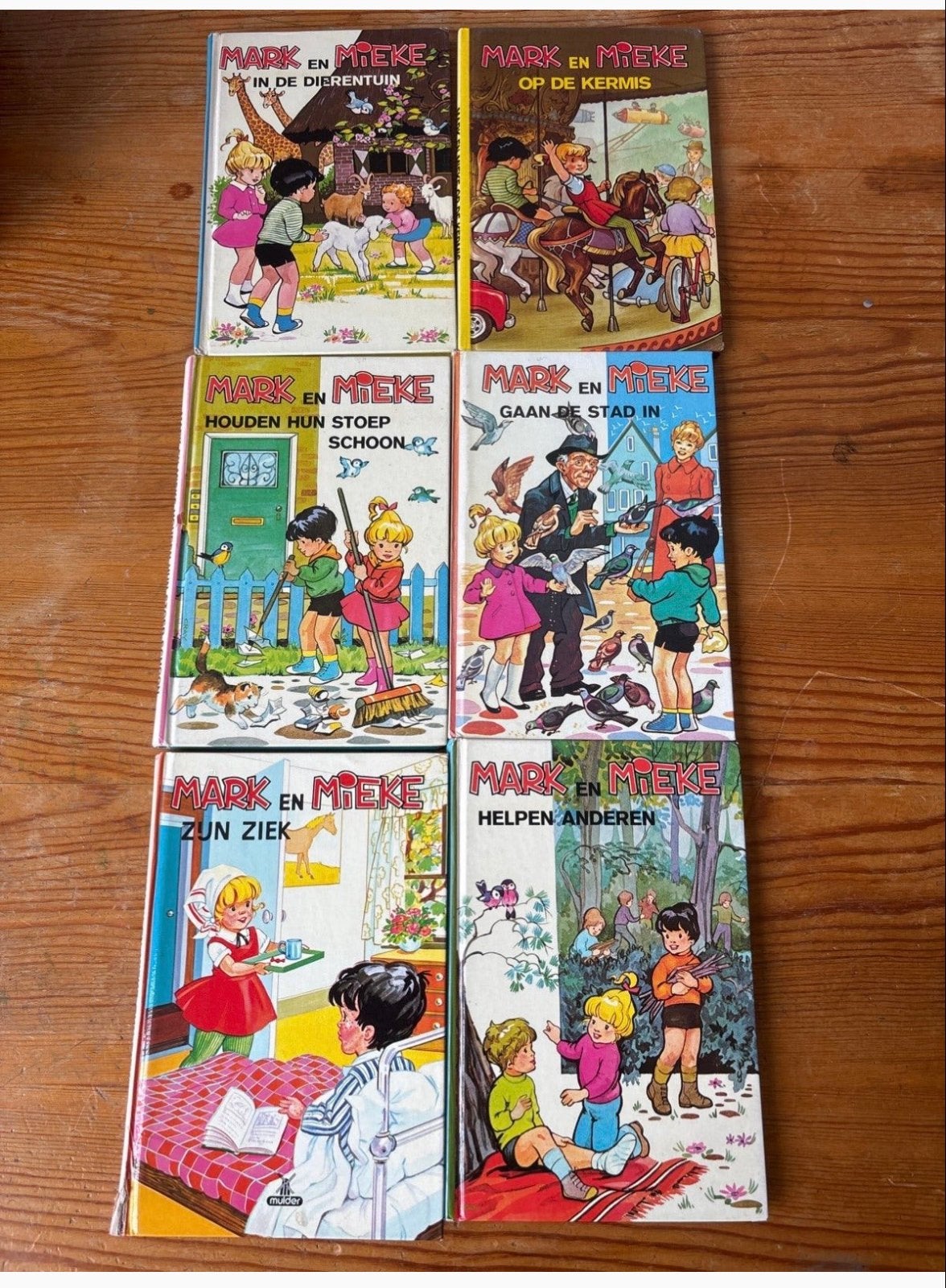 Vintage Kinderboeken Collectie: Mark & Mieke, Oki & Doki,, Ophalen of Verzenden, Gelezen, Fictie algemeen