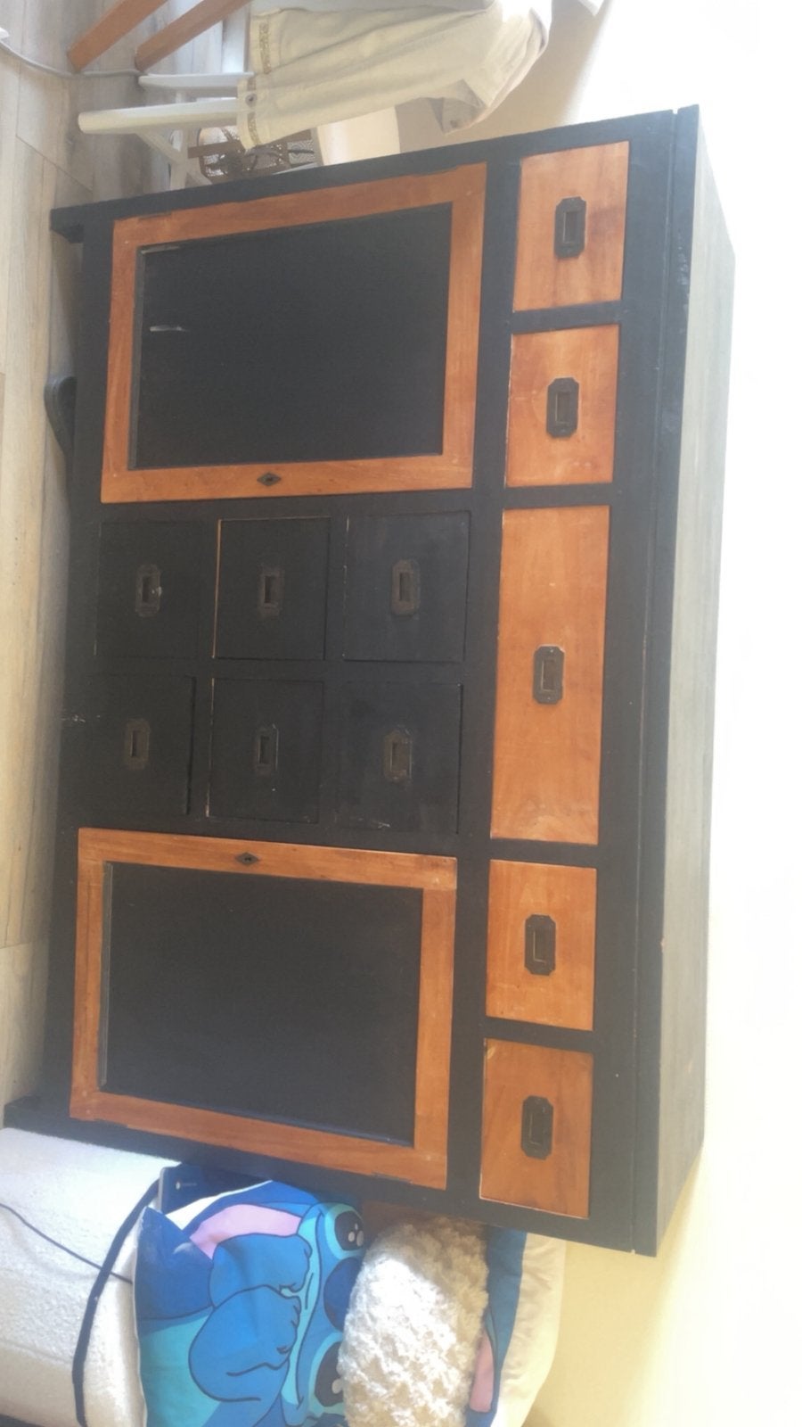 Zwart bruine kast, Ophalen, Zo goed als nieuw, Poppenhuis
