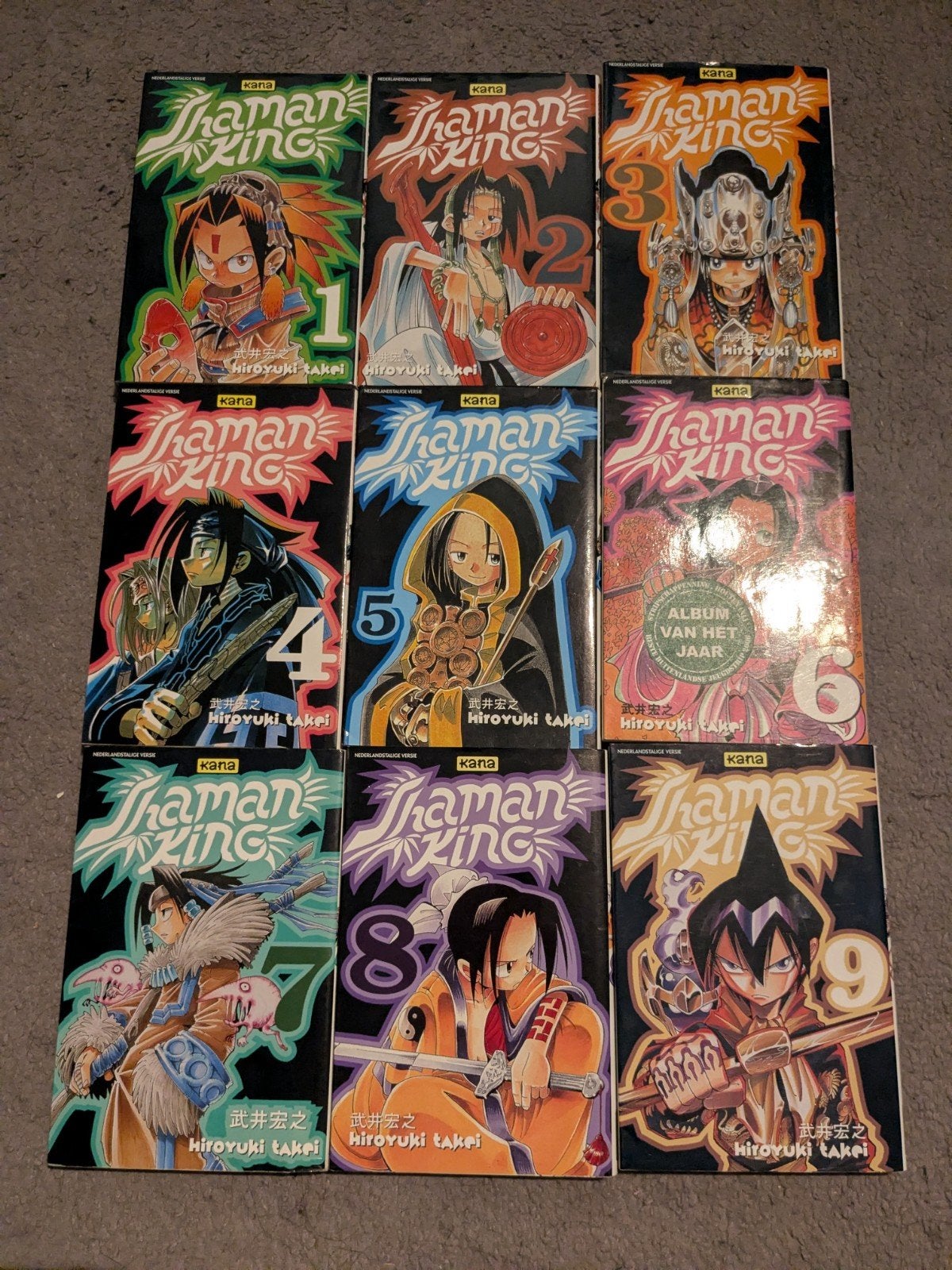 Shaman King deel 1 t/m 9 – Nederlands – Kana manga, Boeken, Meerdere comics, Ophalen of Verzenden, Gelezen, Japan (Manga)
