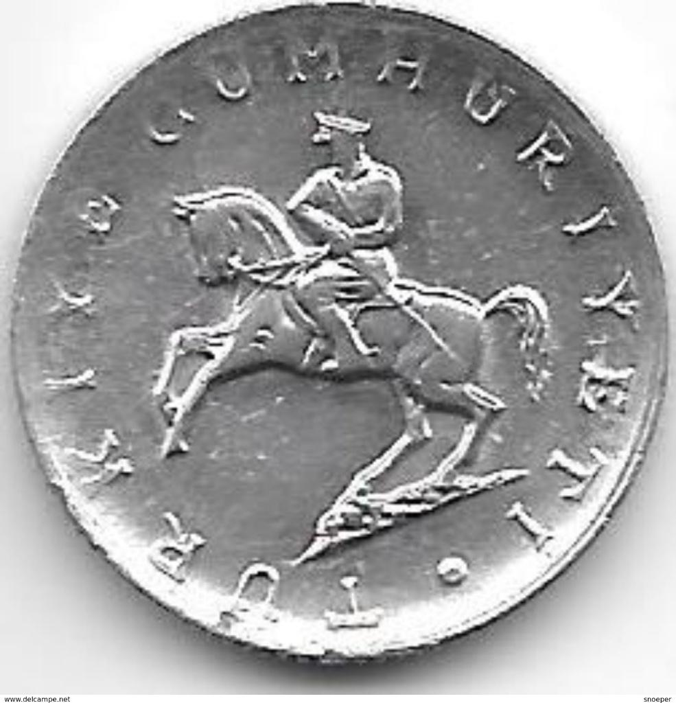 turkye 5 lira 1982 km 949.1 unc, Verzenden, Midden-Oosten, Losse munt