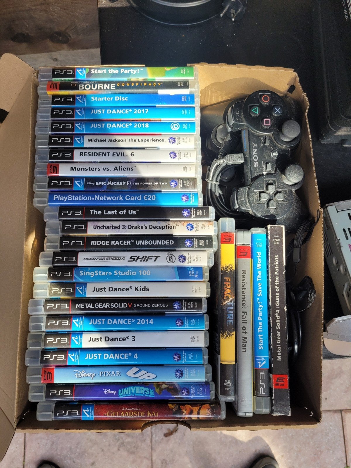 Grote PS3 gamecollectie met controllers, Spelcomputers en Games, Gebruikt, Eén computer, 3 spelers of meer, Vanaf 12 jaar
