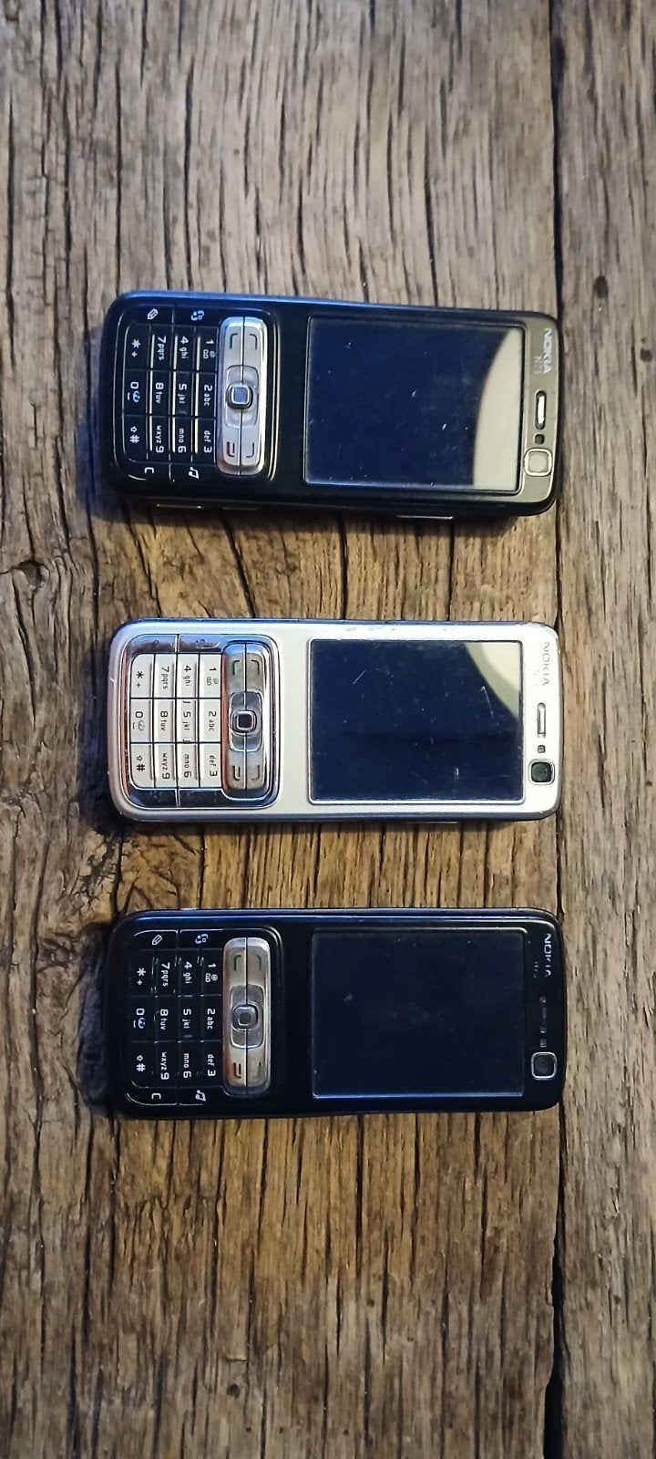 Nokia N73 - Werking onbekend (3 stuks), Zwart, Fysiek toetsenbord, 3 tot 6 megapixel, Ophalen of Verzenden