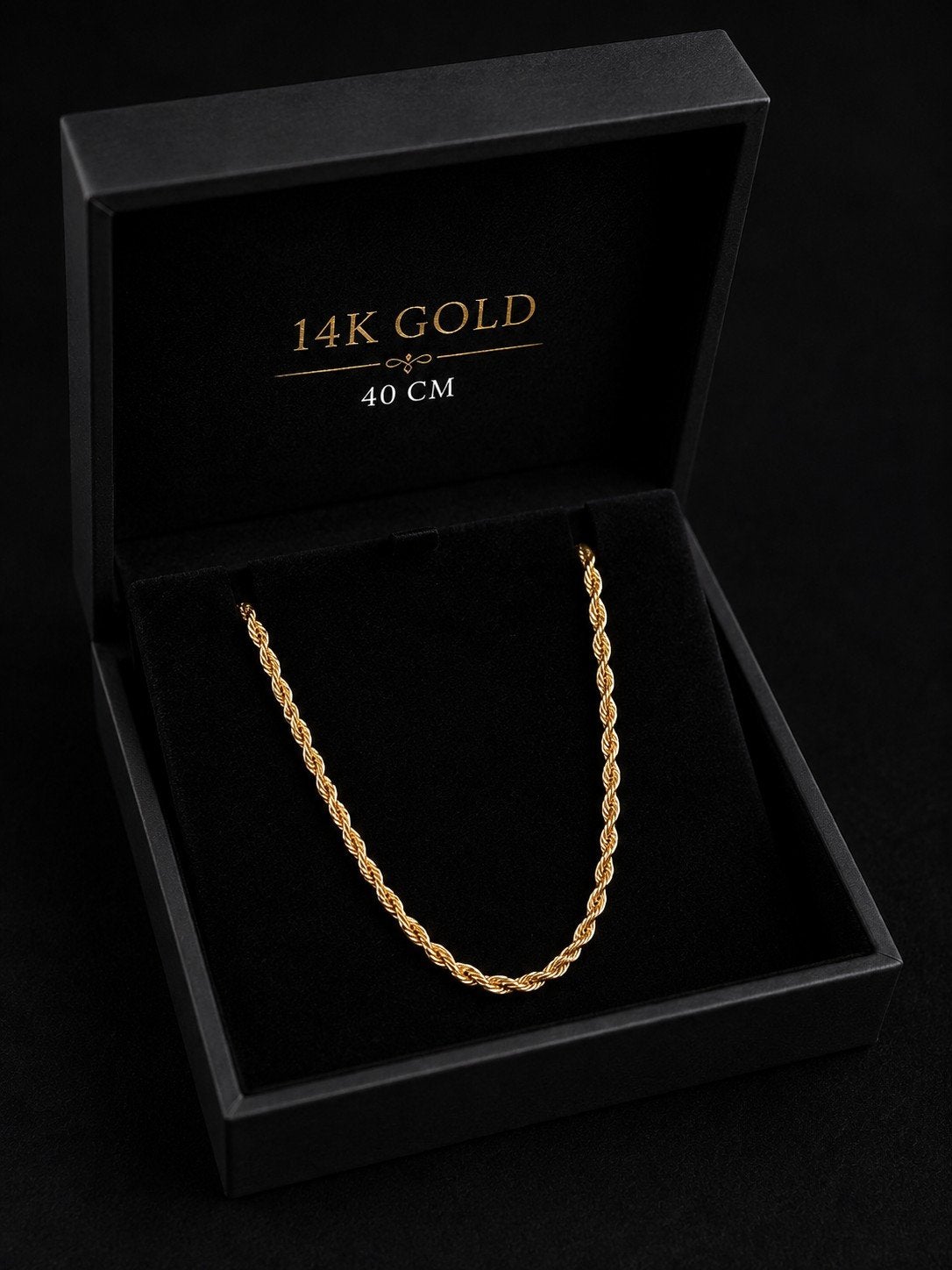 14 Karaat 585 Touwketting 100% Goud ️✅️, Ophalen of Verzenden, Nieuw, Goud, Goud