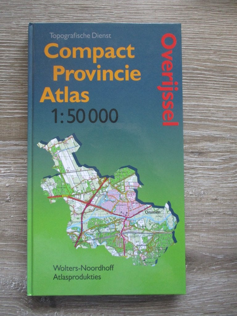 Compact provincie atlas overijssel, Gelezen, Ophalen of Verzenden, Landkaart, 1800 tot 2000