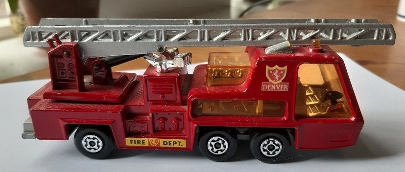 Matchbox super toys - fire brigade, Verzenden, Gebruikt, Bus of Vrachtwagen, Matchbox