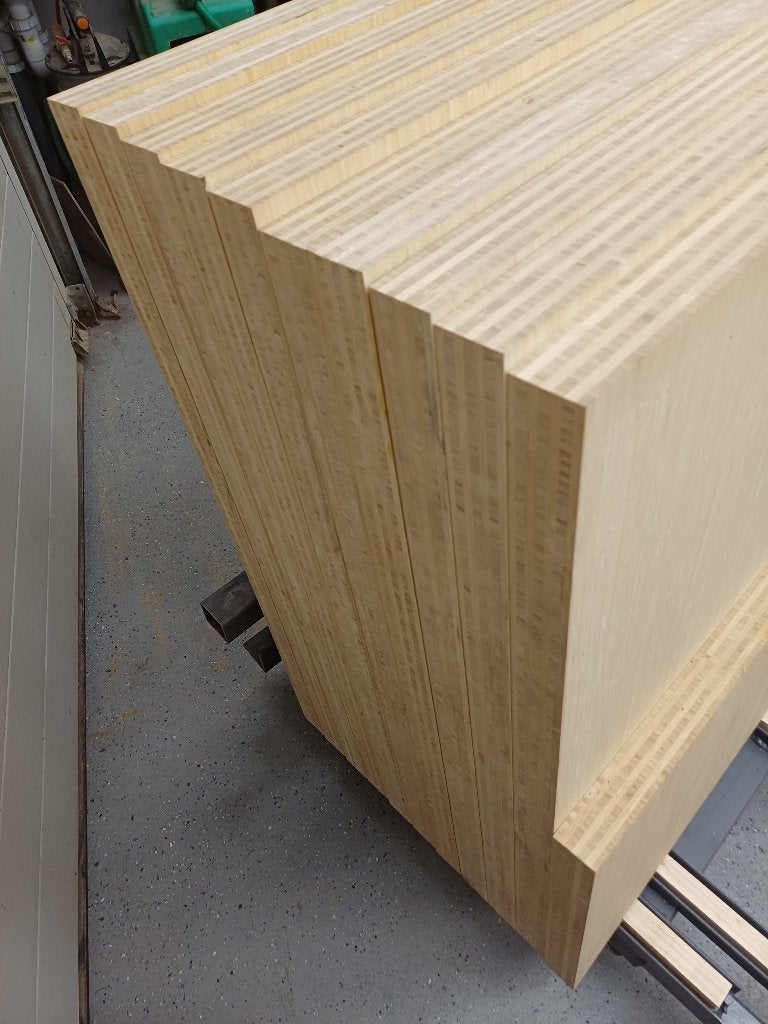 10x Bamboe platen 7 laags 40mm dik 1224 X  810 mm plaat, Ophalen of Verzenden, Nieuw, Overige materialen, 50 tot 100 mm