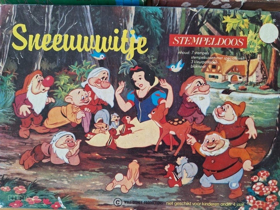 3 vintage Stempeldozen: Sneeuwwitje, Bambi & Pink Panther, Ophalen of Verzenden, Gebruikt, Knutselen
