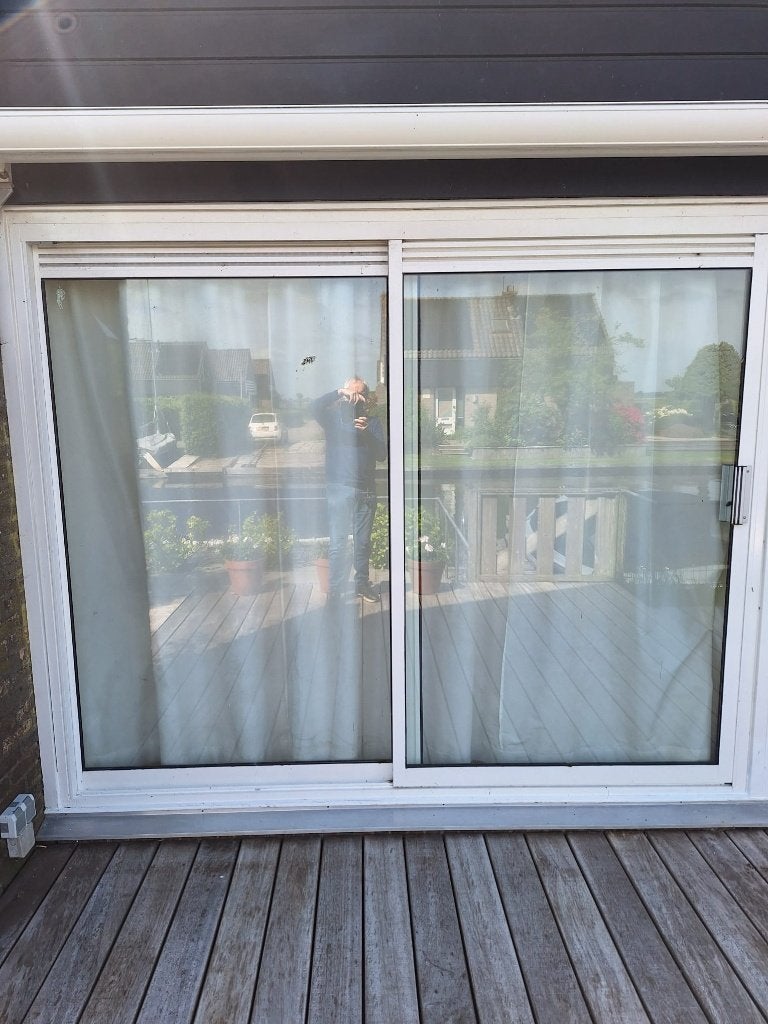 Schuifpui, Doe-het-zelf en Verbouw, Kozijnen en Schuifpuien, Ophalen, Gebruikt, Aluminium, 150 tot 225 cm