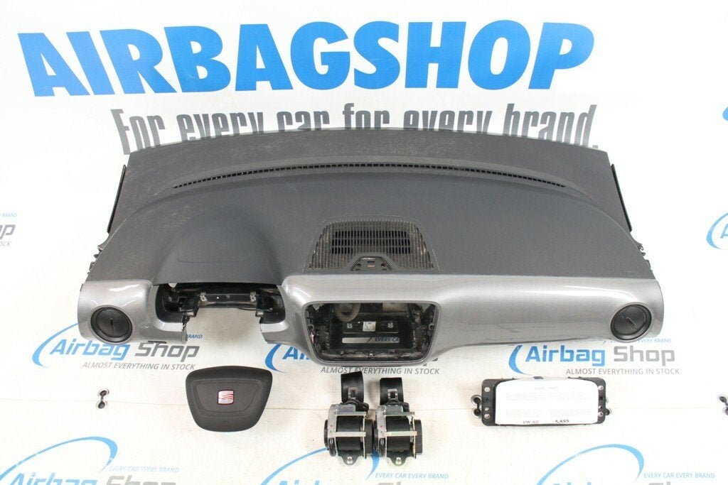 Airbag set - Dashboard zwart grijs Seat MII (2011-2016), Gebruikt, Ophalen of Verzenden