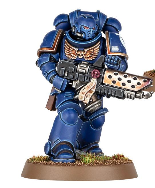 1 Infernos marine on sprue 40k, Ophalen of Verzenden, Zo goed als nieuw, Warhammer 40000, Figuurtje(s)