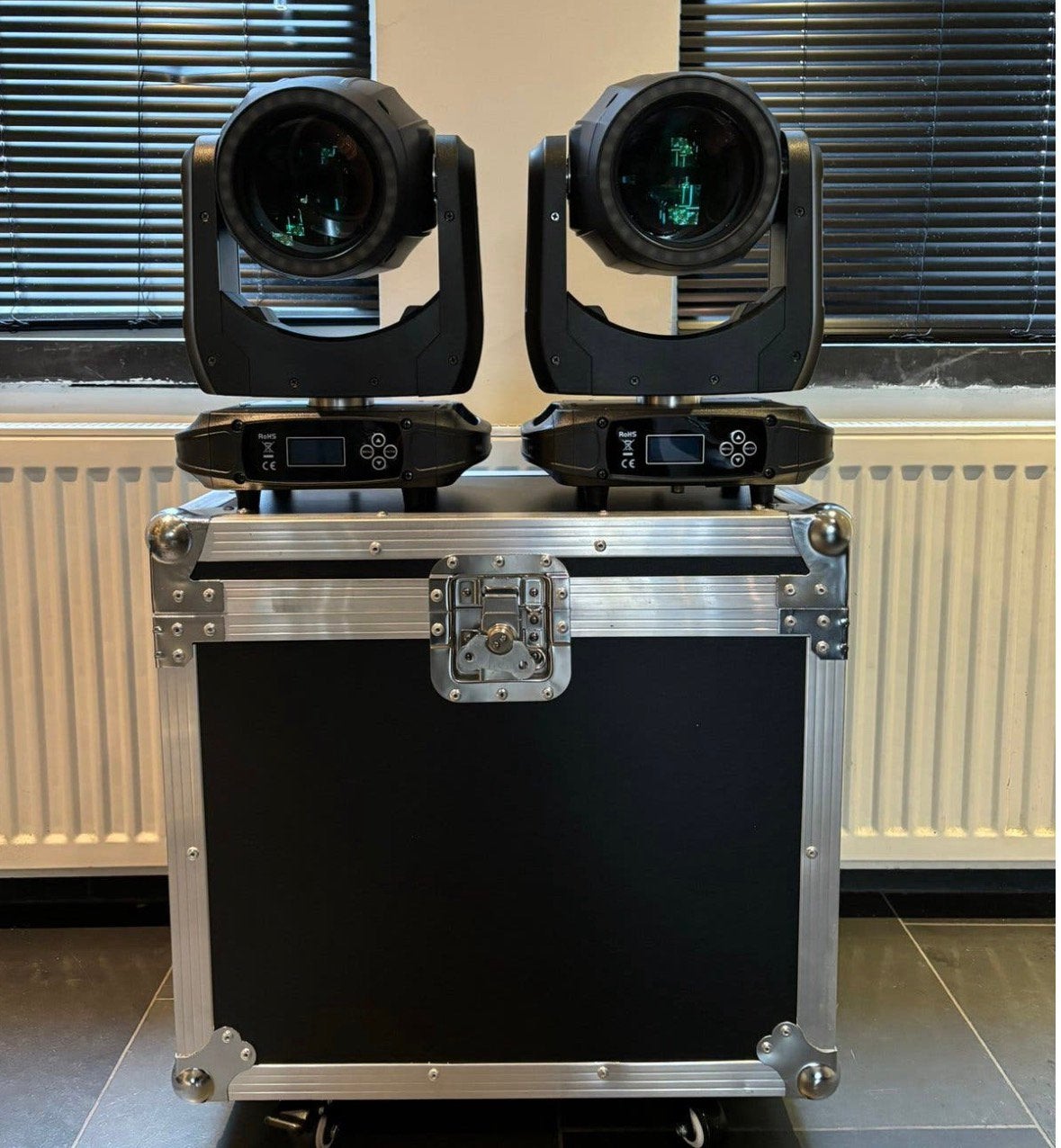 Movinghead led beam 160 watt - set van 2 inc. Flightcase, Ophalen of Verzenden, Nieuw, Licht, Geluidgestuurd