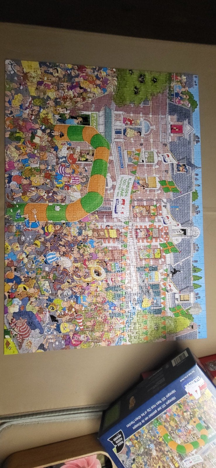 Jan van Haasteren 1000st, Hobby en Vrije tijd, Denksport en Puzzels, Ophalen, 500 t/m 1500 stukjes, Zo goed als nieuw