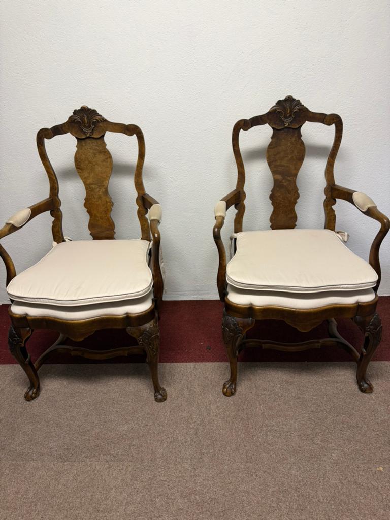 Antieke wortelnoten houten stoelen, Antiek en Kunst, Ophalen