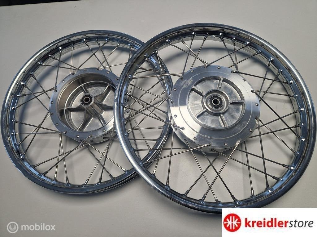 Kreidler RS wielenset met 160 mm imitatie Leleu naven