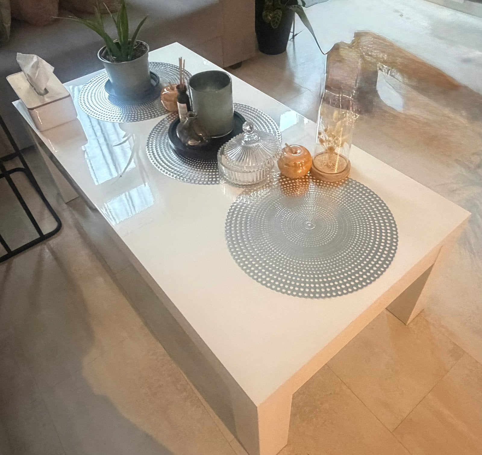 Meubelset wit hoogglans, Ophalen, Zo goed als nieuw, Minder dan 150 cm, Minder dan 100 cm