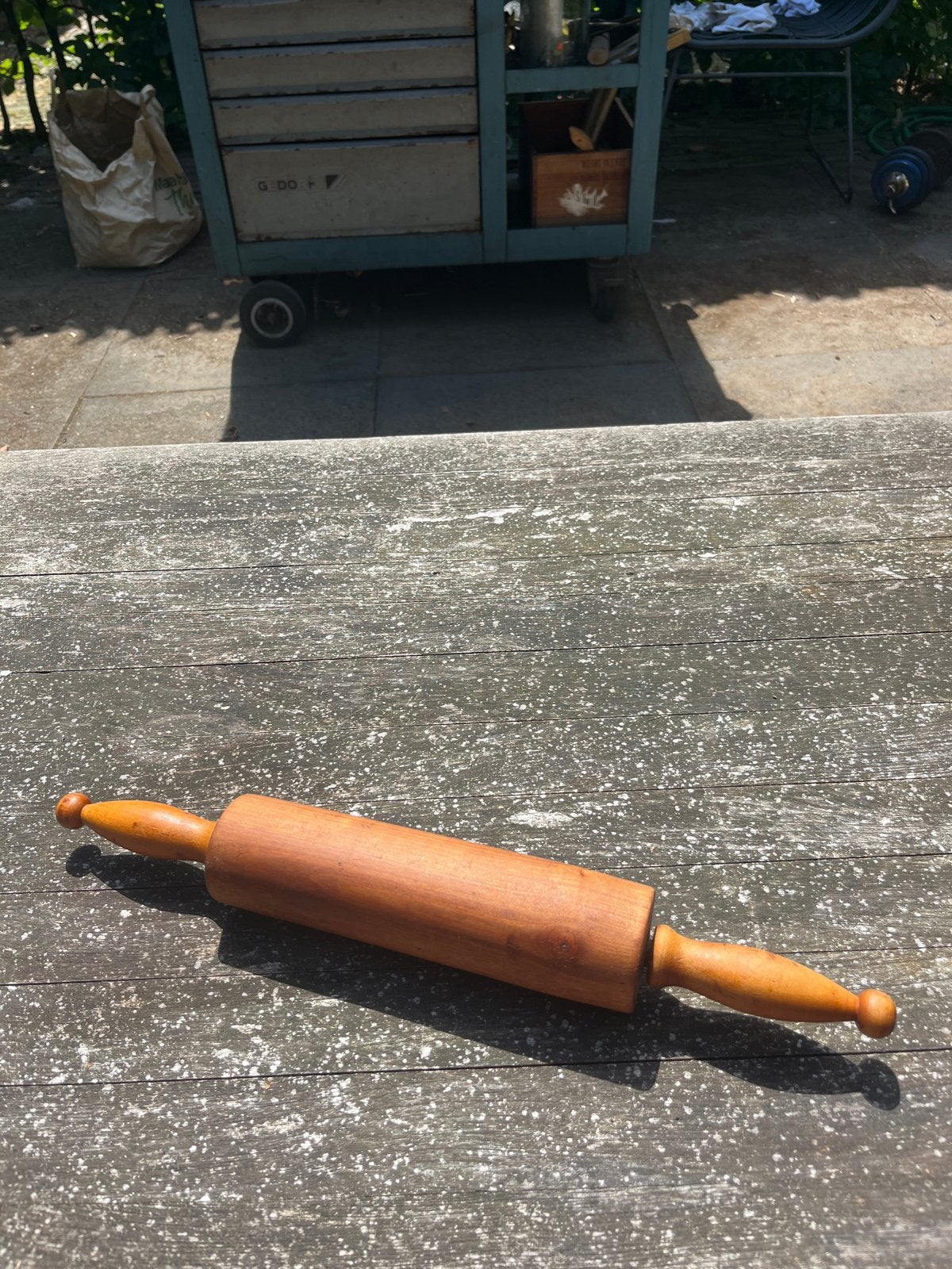 Houten deegroller - Vintage, Hout, Ophalen of Verzenden, Overige typen, Gebruikt