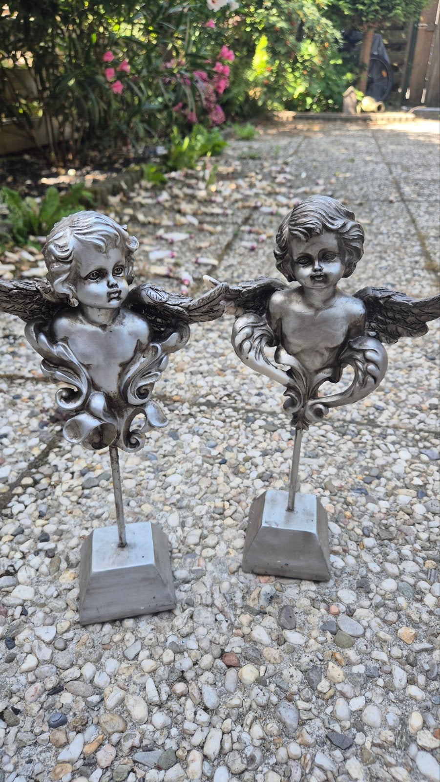 2 mooi engel beeldjes voor tuindecoratie voor liefhebbers, Tuin en Terras, Ophalen