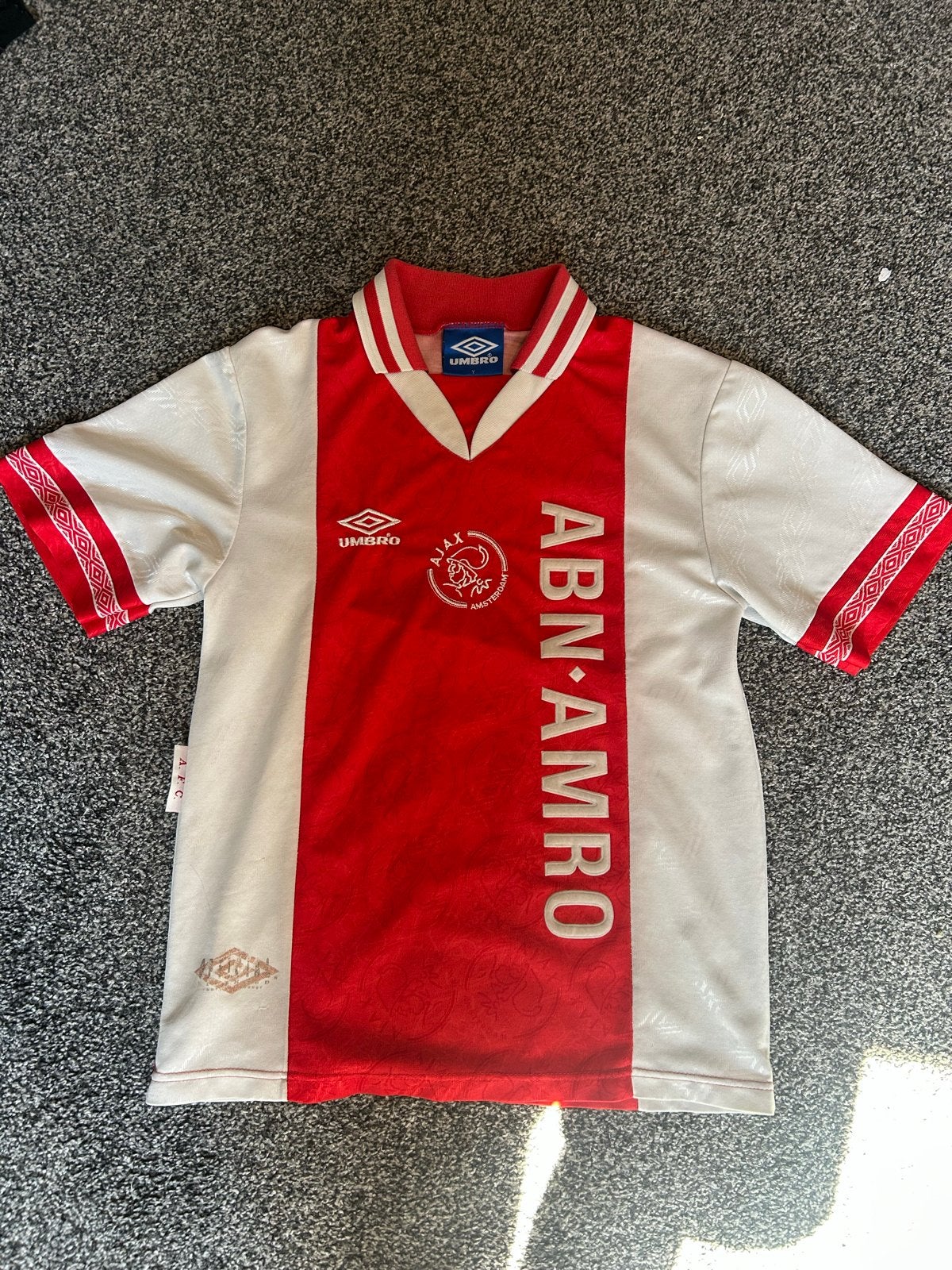 Vintage Afc Ajax shirt 1995-1996, Ophalen of Verzenden, Zo goed als nieuw, Voetbal, Rood