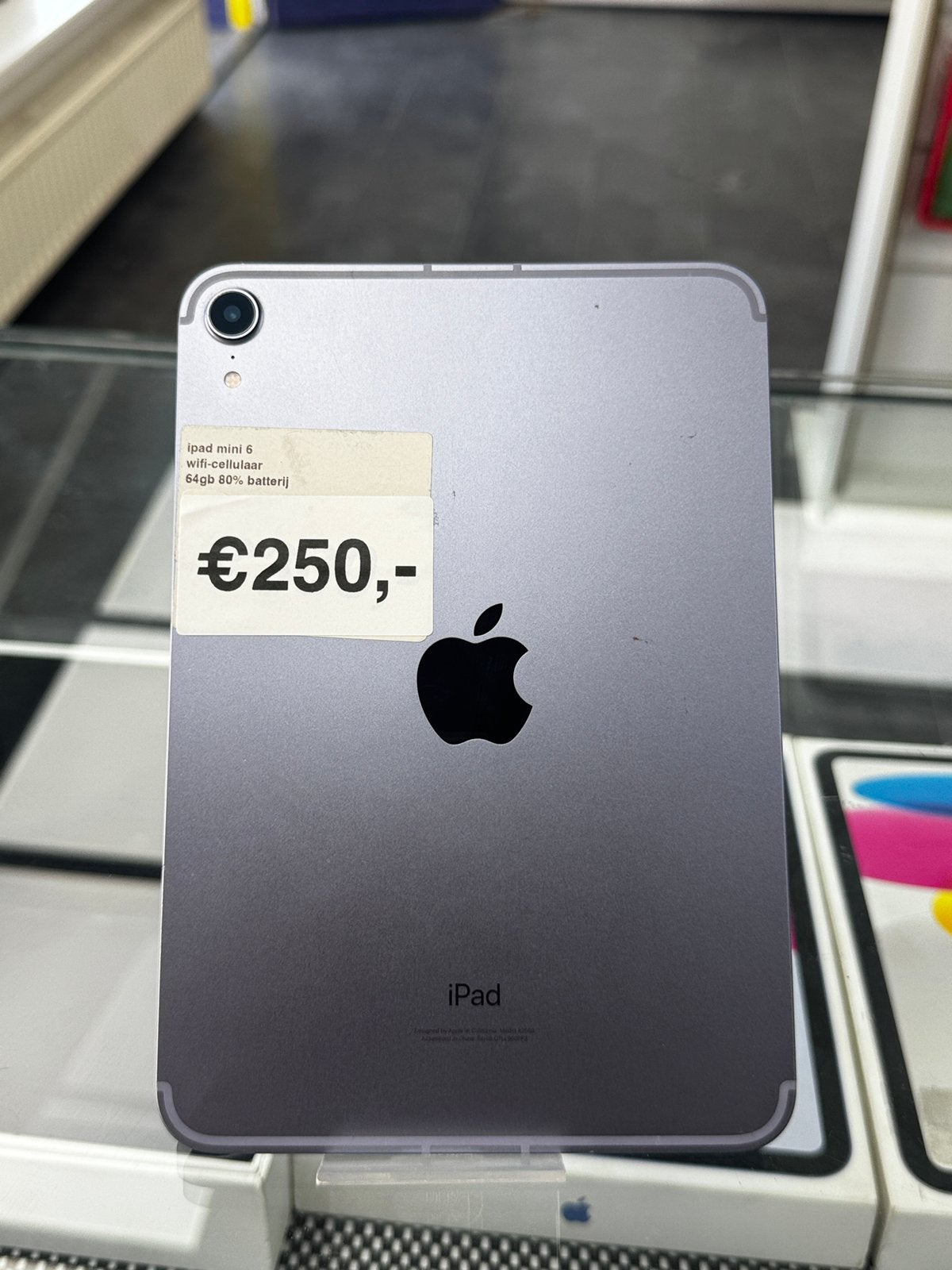 iPad mini 6 64GB Cellular Blauw | iPadOS 17.5.1 | €250, 8 inch, Ophalen of Verzenden, Zo goed als nieuw, 64 GB
