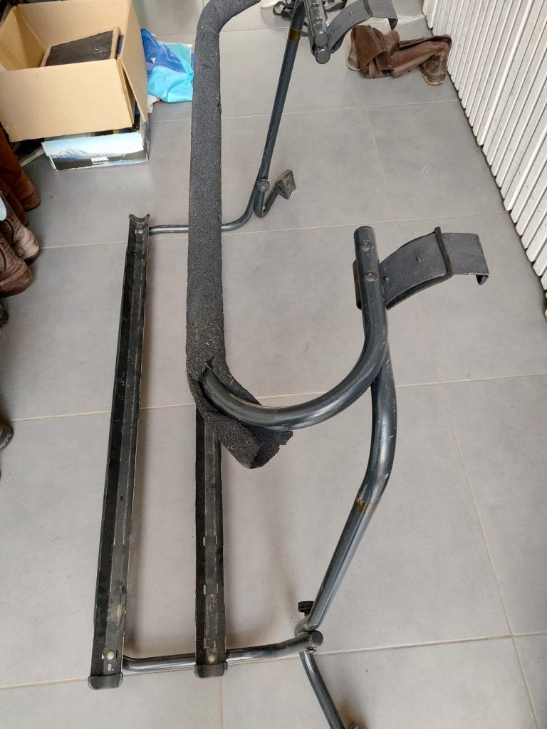 Fietsendrager voor oud model Berlingo/Partner, Ophalen, 2 fietsen, Gebruikt, Achterklepdrager