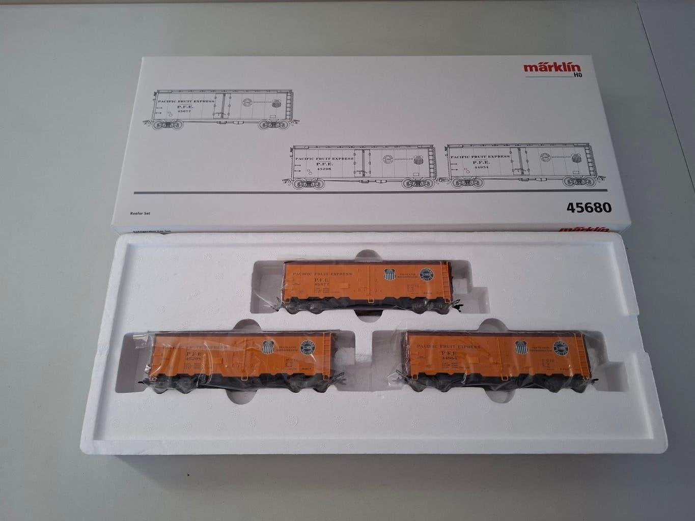 Marklin H0 45680 set 'Fruit Express' van de Union Pacific, Wisselstroom, Treinset, Nieuw, Ophalen of Verzenden