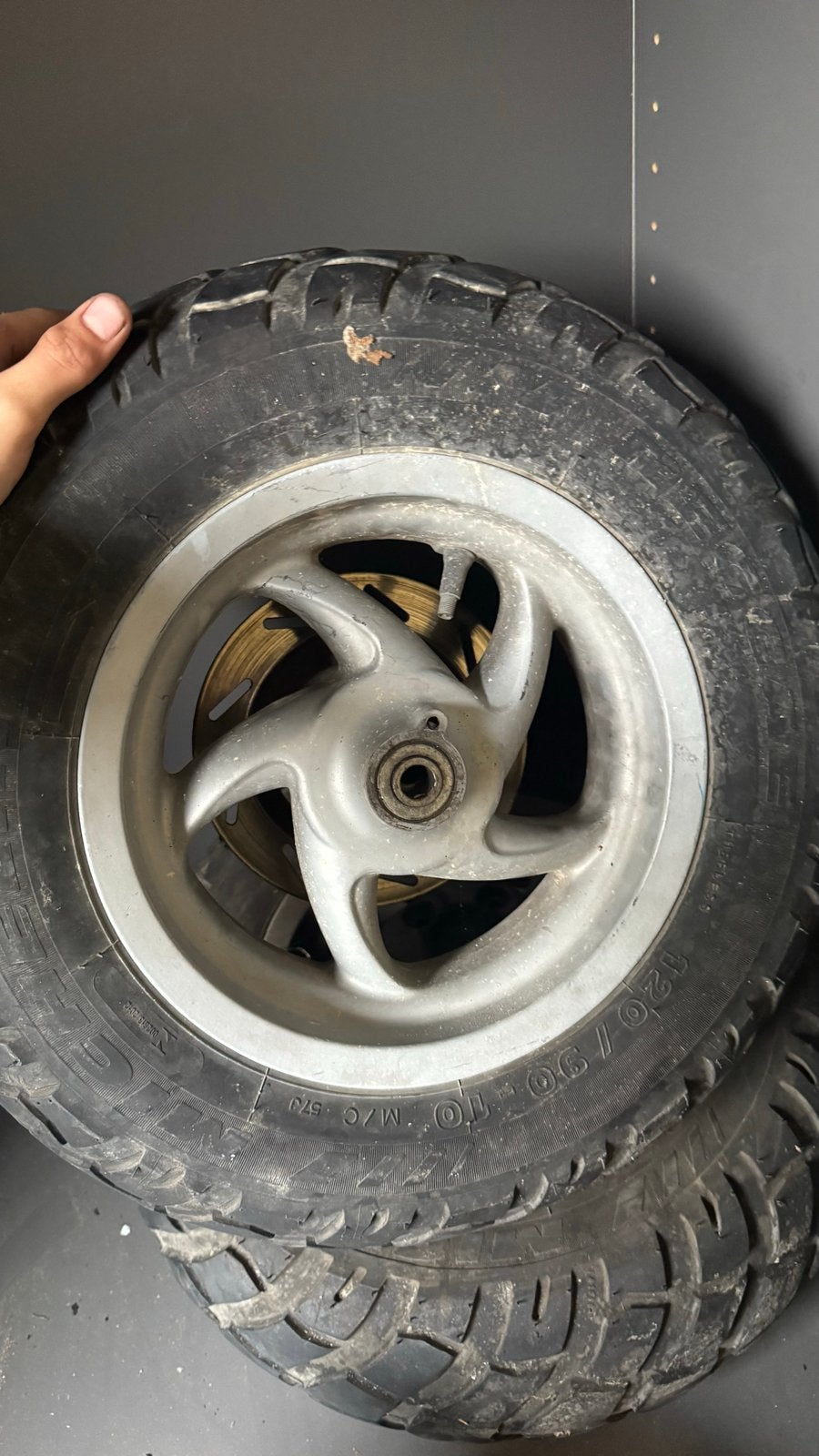 Typhoon XR / Gilera Stalker velg met goede band, Piaggio, Gebruikt, Overige typen, M