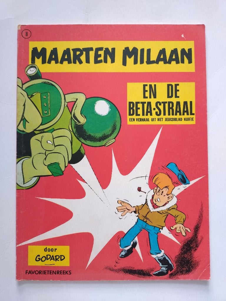FAVORIETENREEKS 8  MAARTEN MILAAN - EN DE BETA-STRAAL (1971), Boeken, Stripboeken, Eén stripboek, Ophalen of Verzenden, Zo goed als nieuw