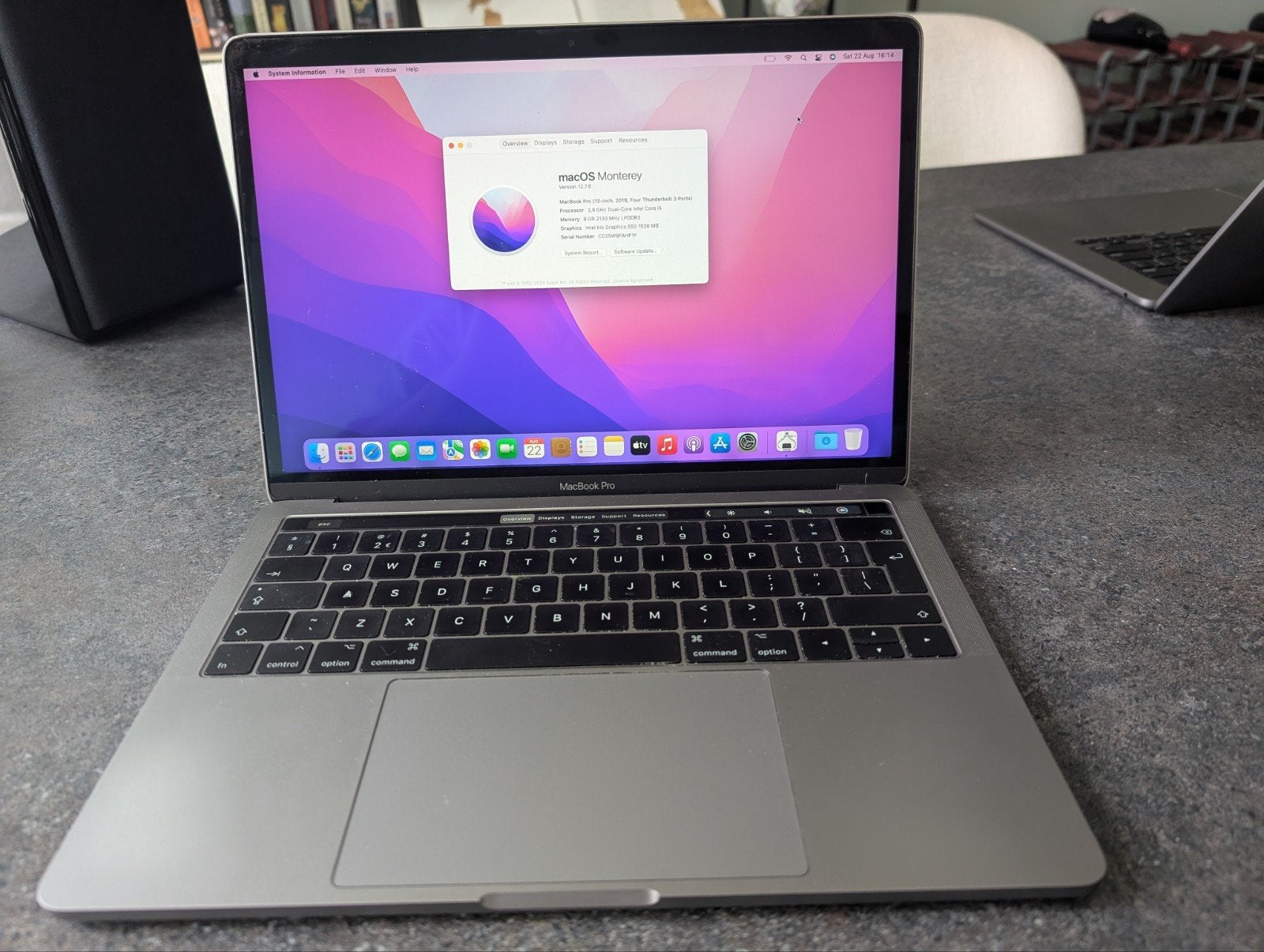 MacBook Pro (13-inch, 2016) - 2.9 GHz i5, 8GB, 512GB, Computers en Software, Apple Macbooks, Gebruikt, 2 tot 3 Ghz, Qwerty, 8 GB
