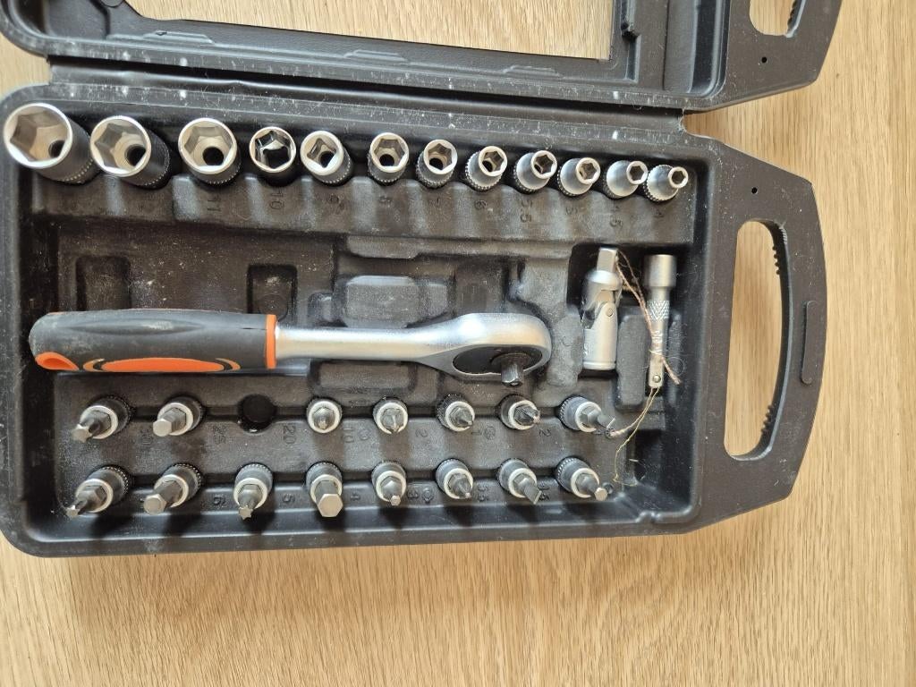 Werkmann doppenset en bitset – 32 delig (1/4"), Ophalen