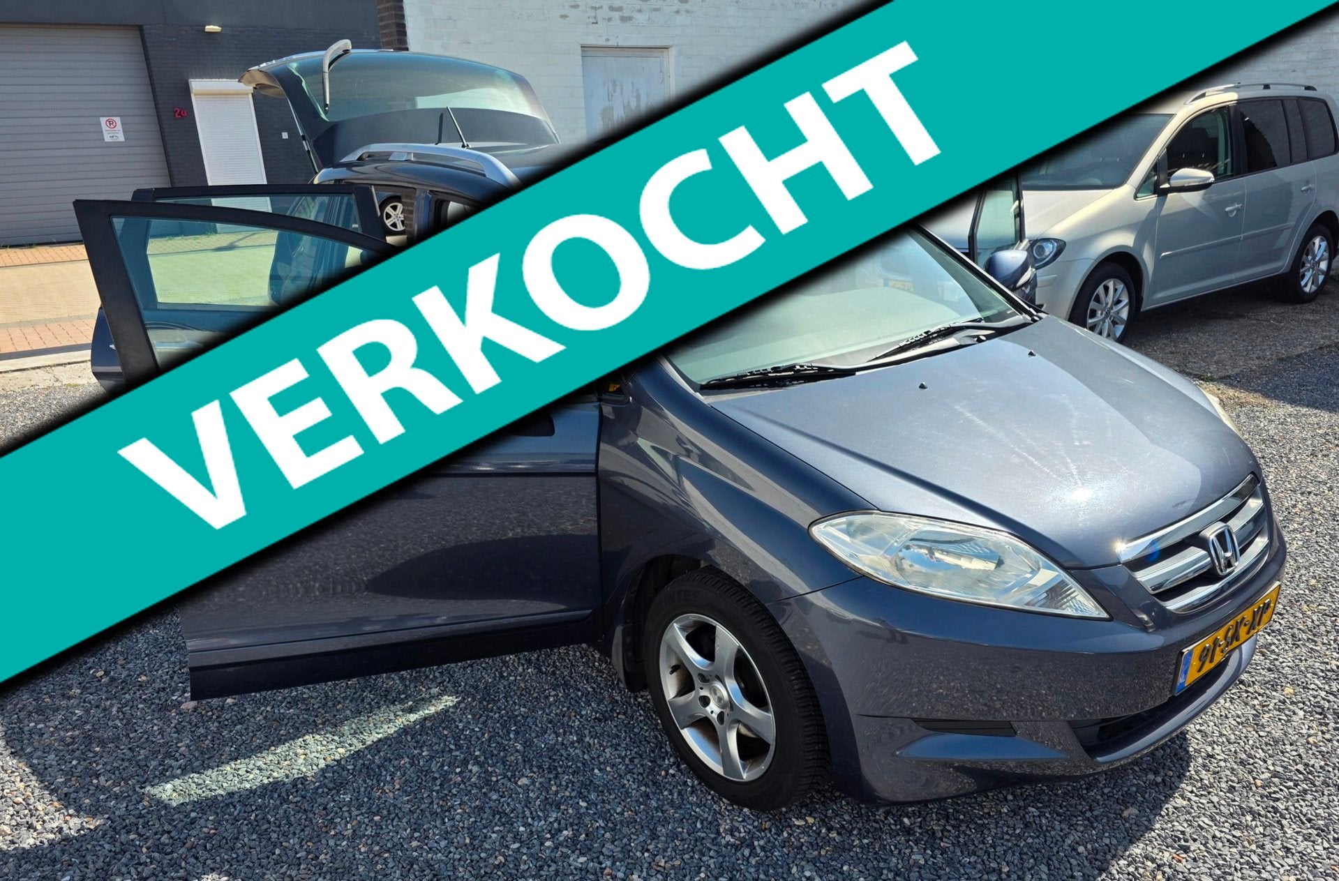 Honda FR-V 1.7i Comfort 6 personenauto, Auto's, Dealer onderhouden, 125 pk, Zwart, 4 cilinders