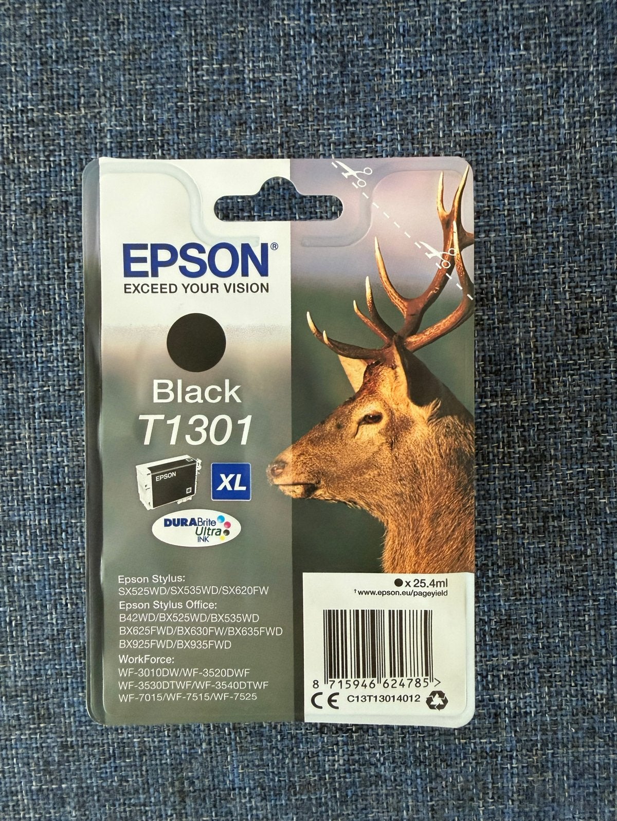 Epson T1301 Zwarte Inktcartridge - XL - Nieuw in verpakking, Ophalen, Nieuw, Cartridge