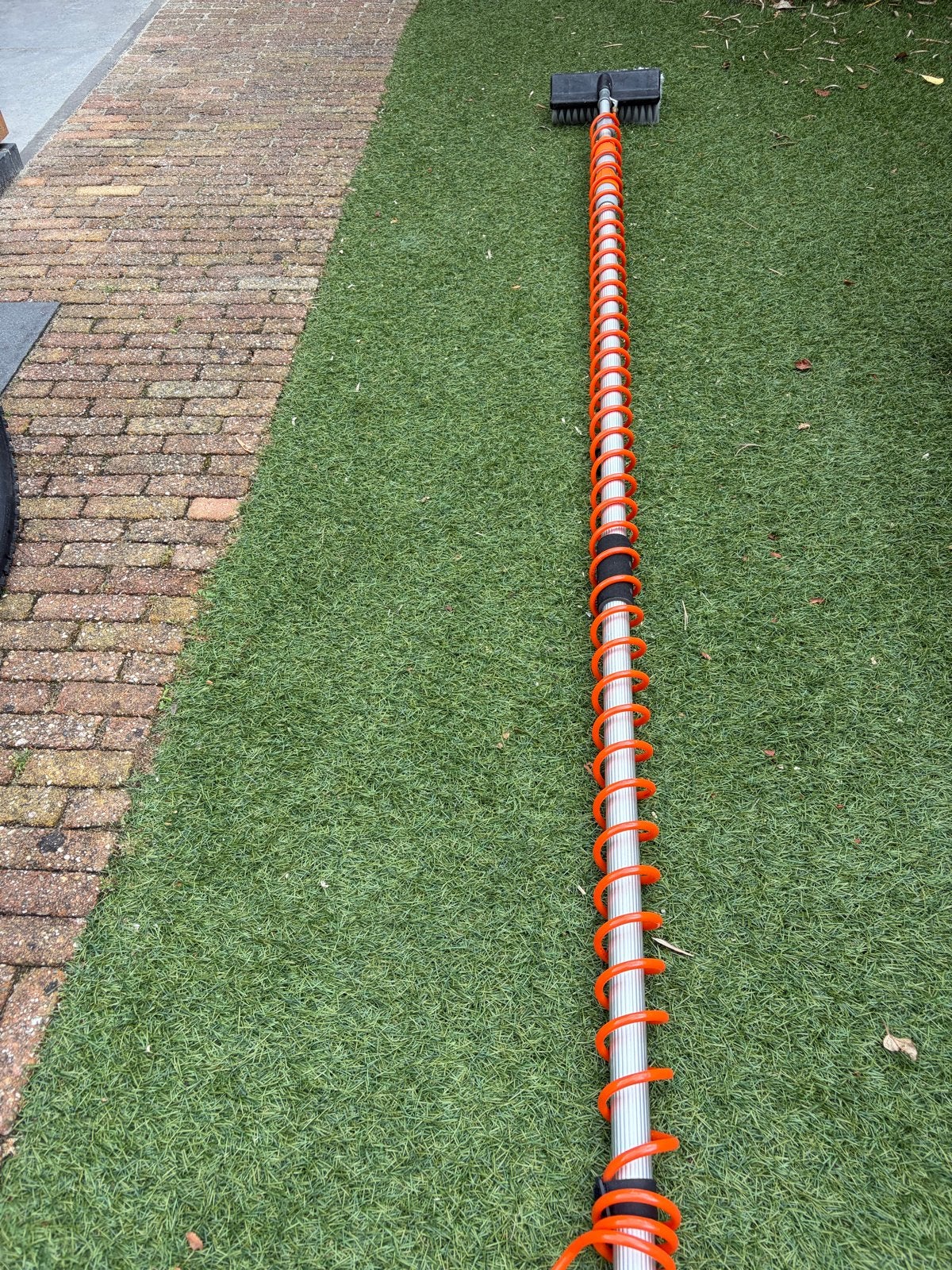 8 meter telescoop borstel voor ramen, zonnepanelen, dakkapel, Ophalen, Gebruikt